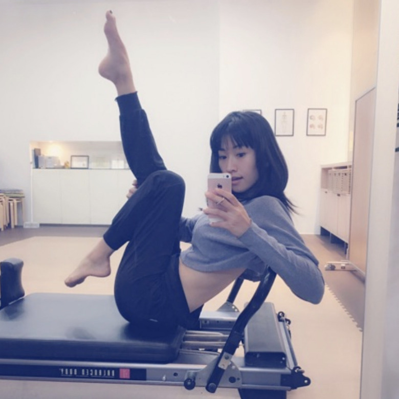 ピラティスをする森下千里②