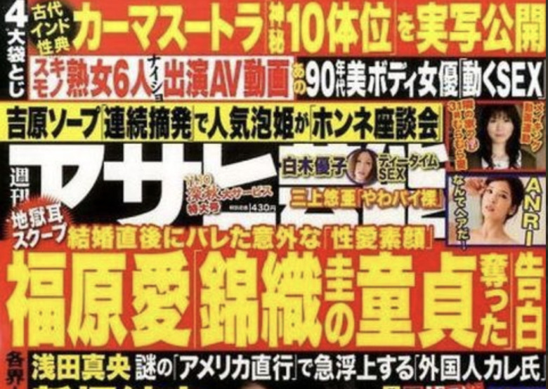 週刊アサヒ表紙