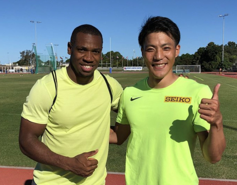 山縣亮太とヨハン・ブレーク